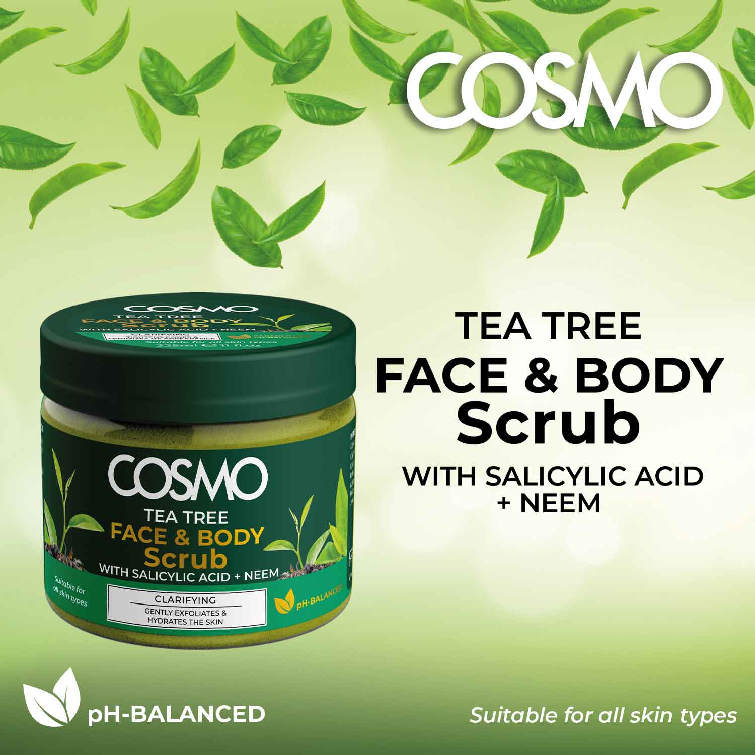 Tea Tree Face & Body Scrub